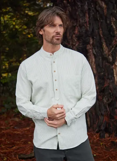 Striped Grandfather Shirt